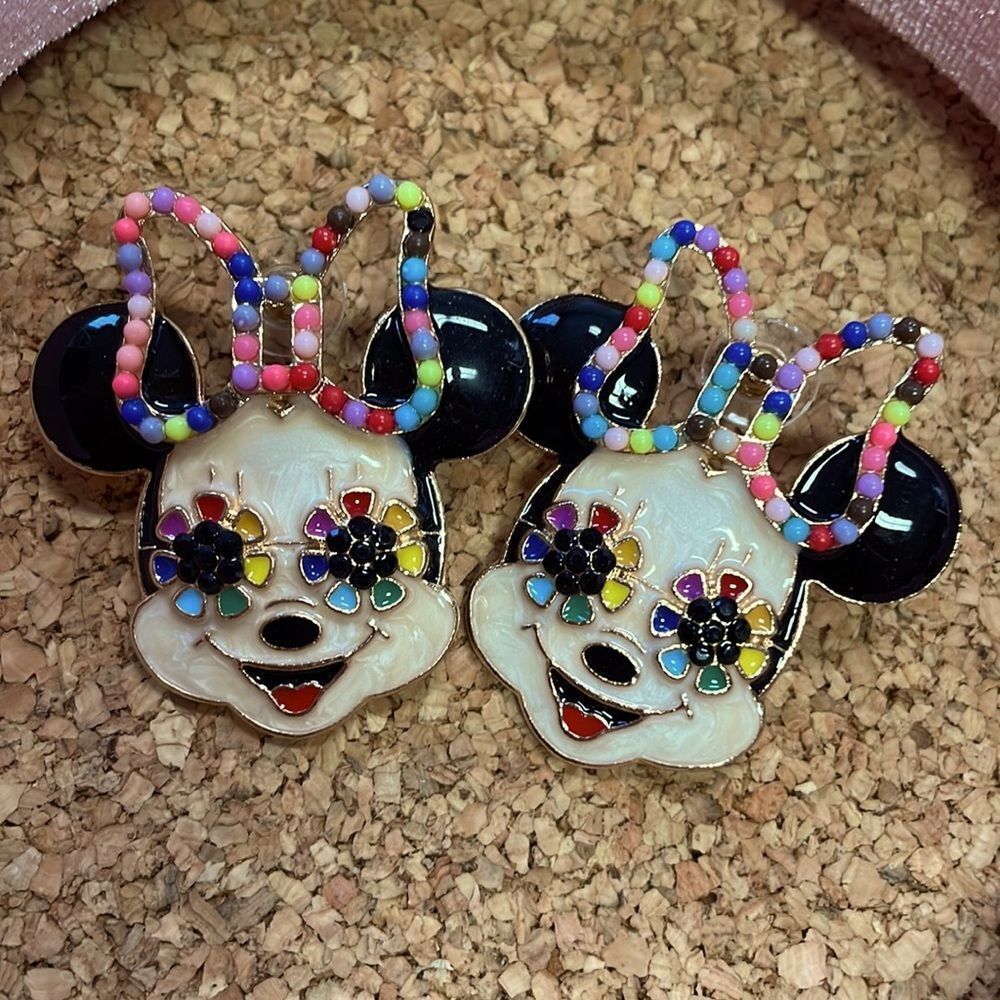 Minnie mouse Inspired colorful statement earrings​